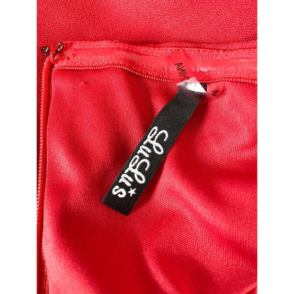 LuLu's Exclusive On the Fun Strapless Red Dress Medium - Picture 3 of 3